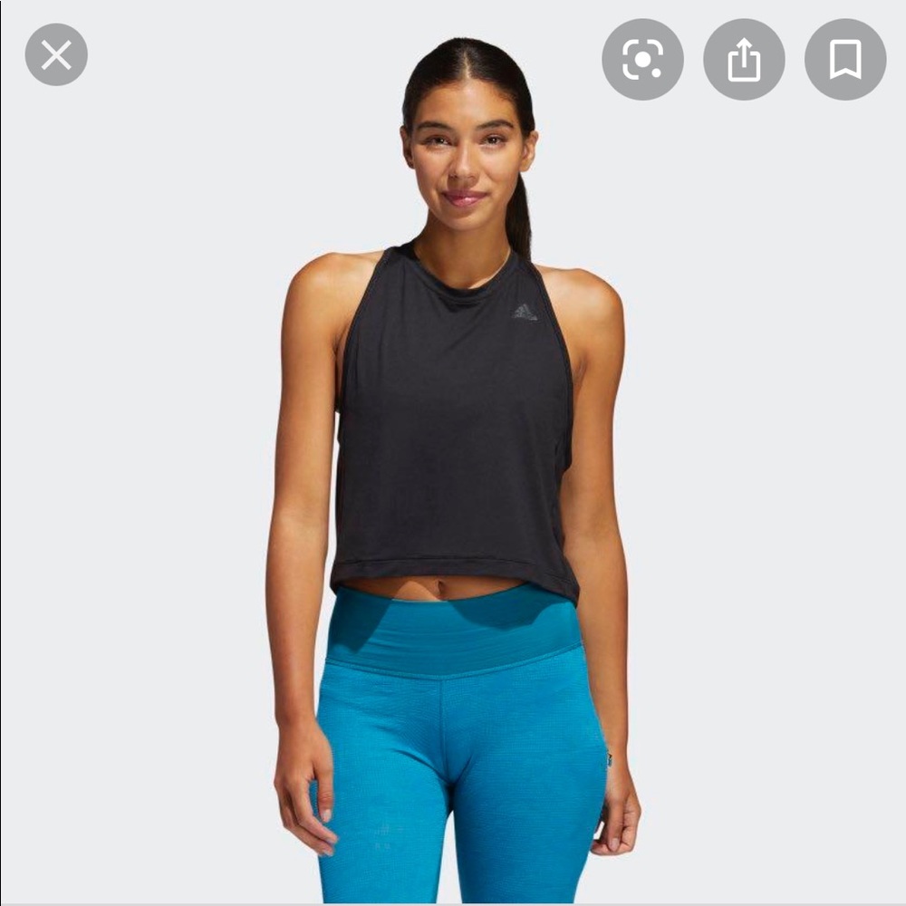 adidas twist back tank